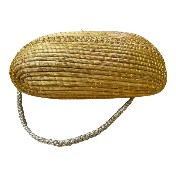 Vitória Golden Grass handmade bag from Brazil - Picture 5 of 12
